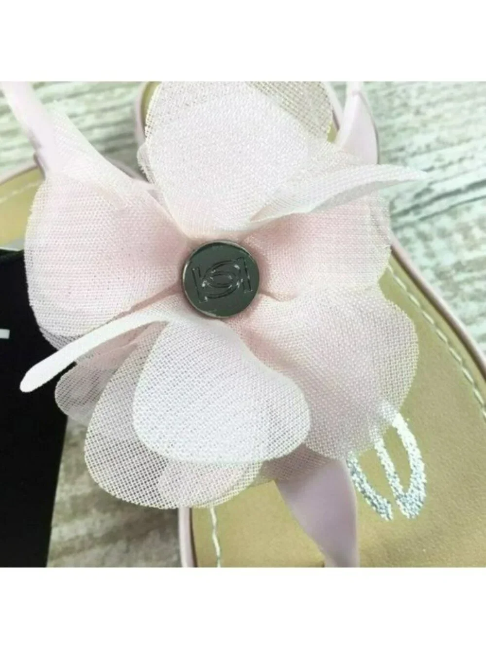 Bebe Shoes Pink Floral Jelly Sandal New Size 9/10